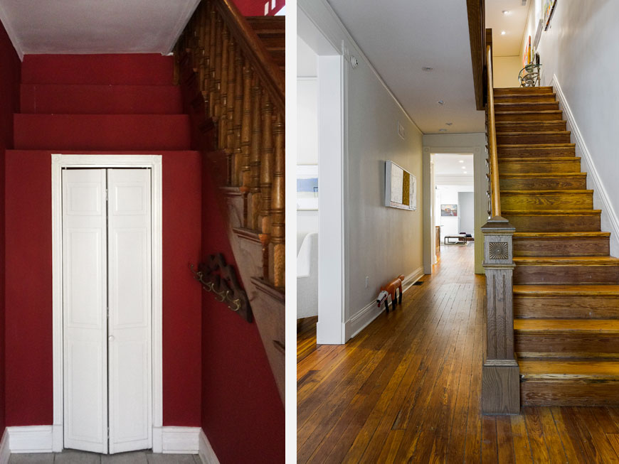 Redesign of hallway in Victorian home by Chris Kepes